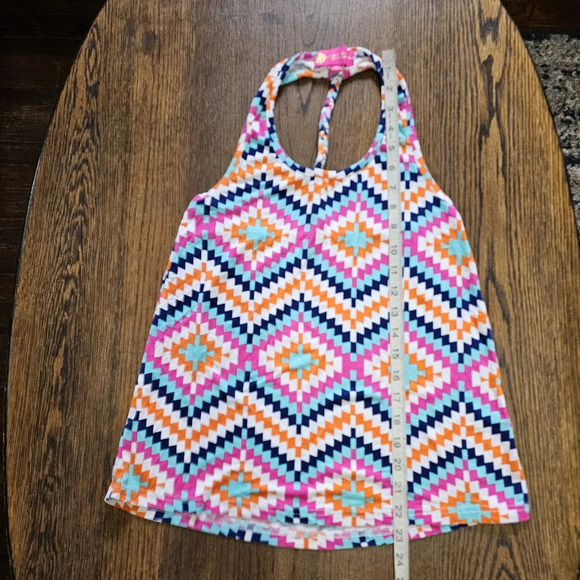 Macbeth Collection by Margaret Josephs Printed Halter Tank Top Size Women Small - Picture 8 of 10